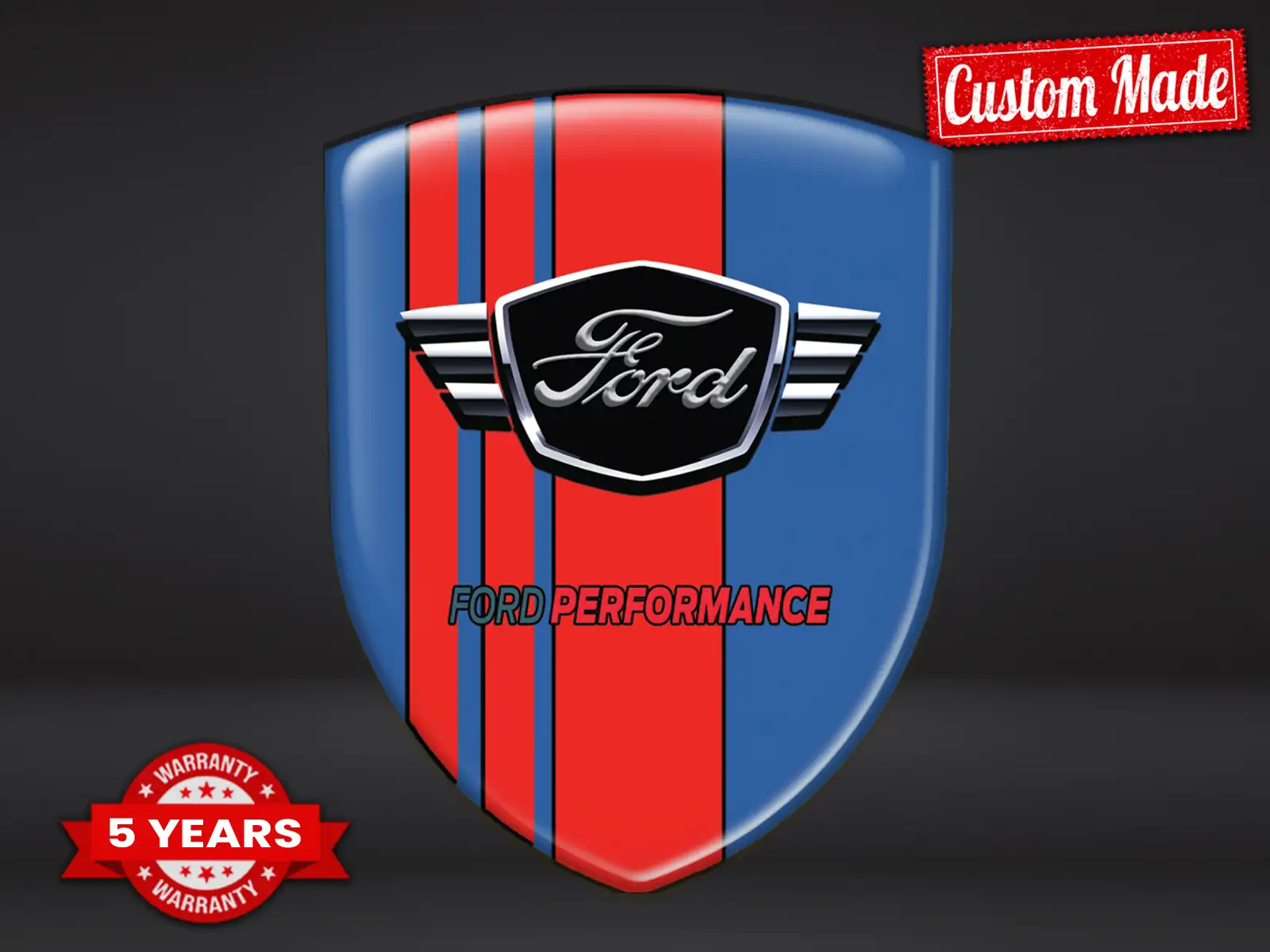 Ford Pegatina En Relieve Moderna Elegante Máxima Edición